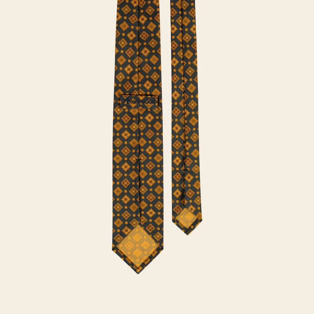 Big Geometry Vintage Silk Tie Blue Black-2.webp