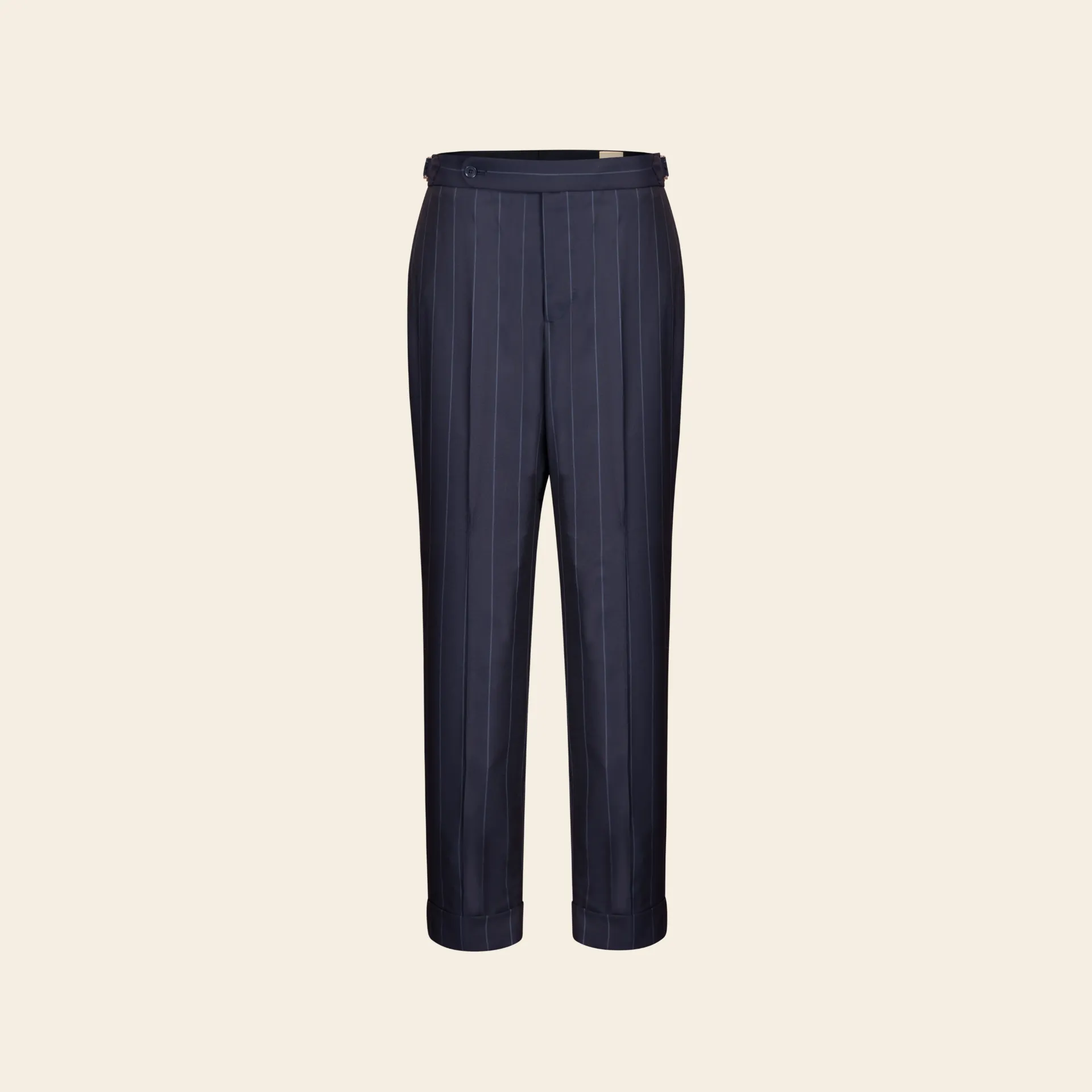 Trouser Edward Navy Large Pinstripe