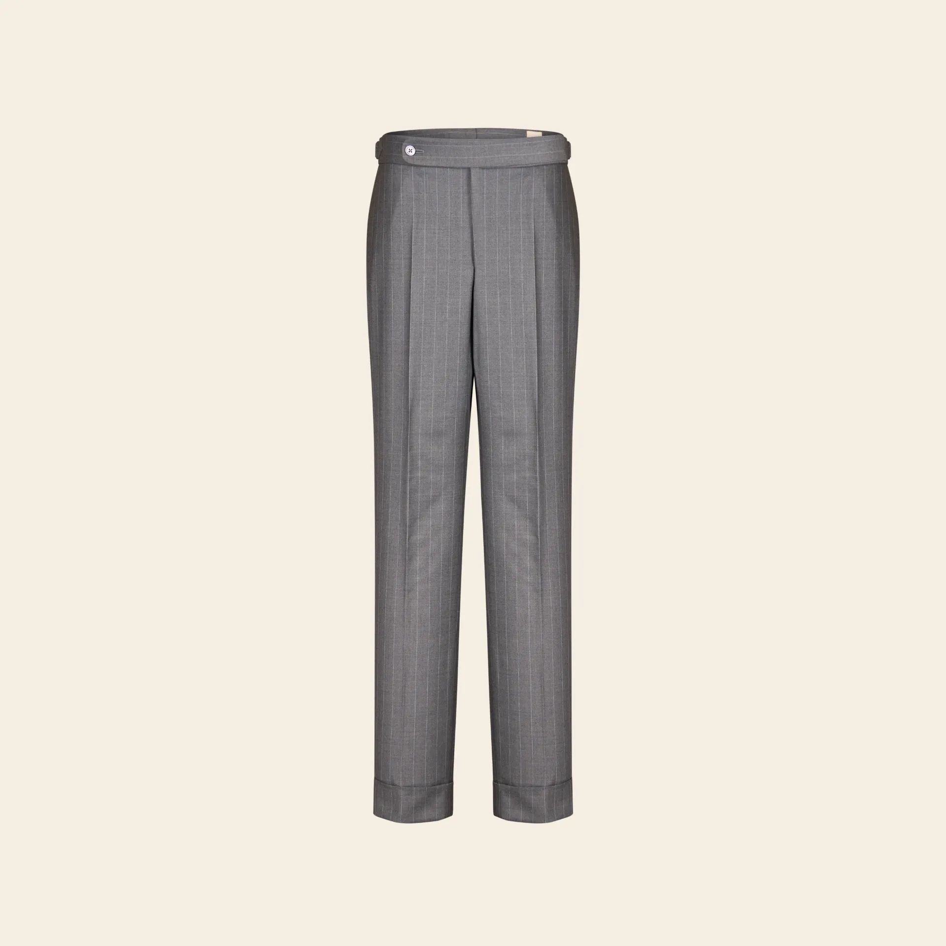 [ME3ED3246] Trouser Edward Grey Pinstripe (46)