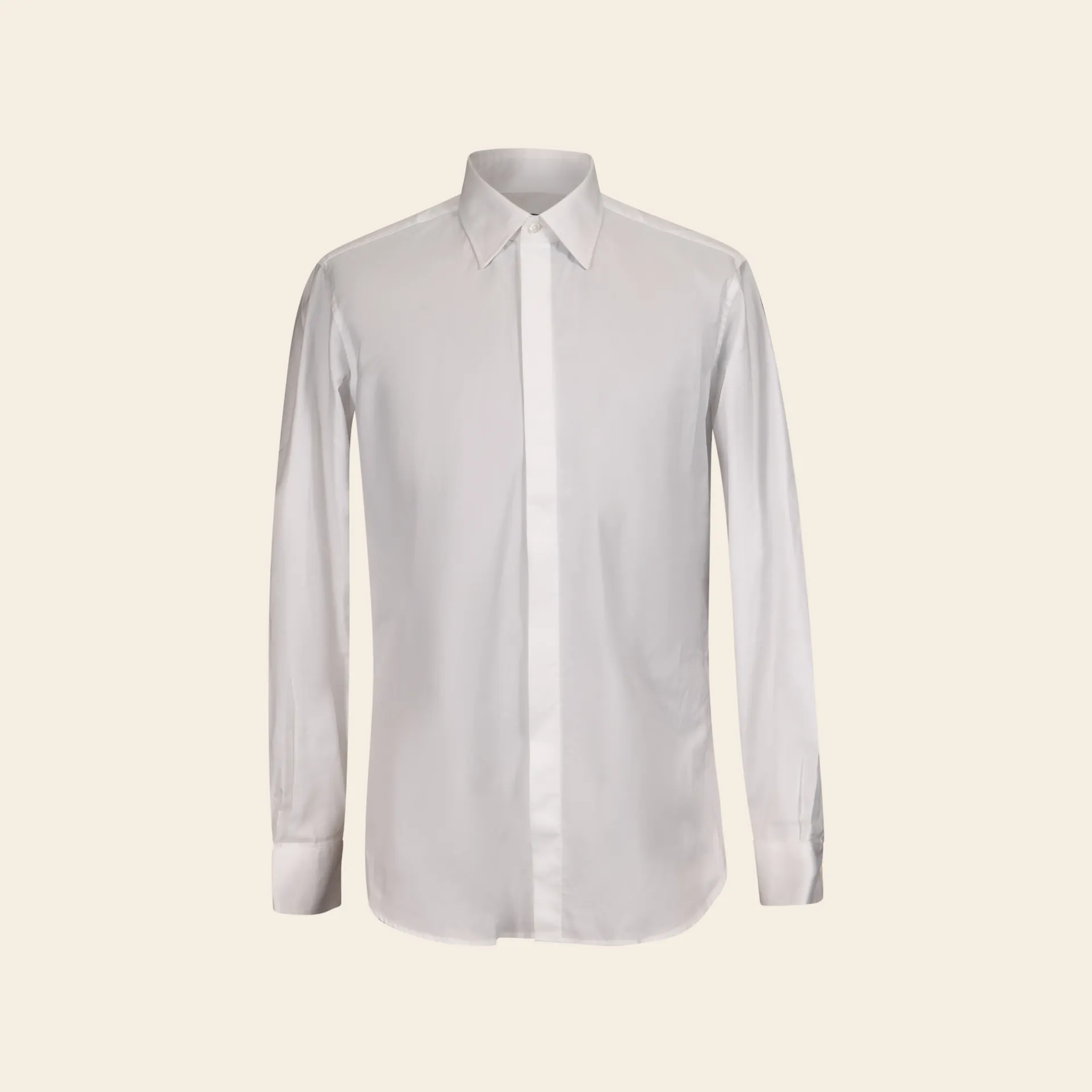Smoking Shirt White Classic