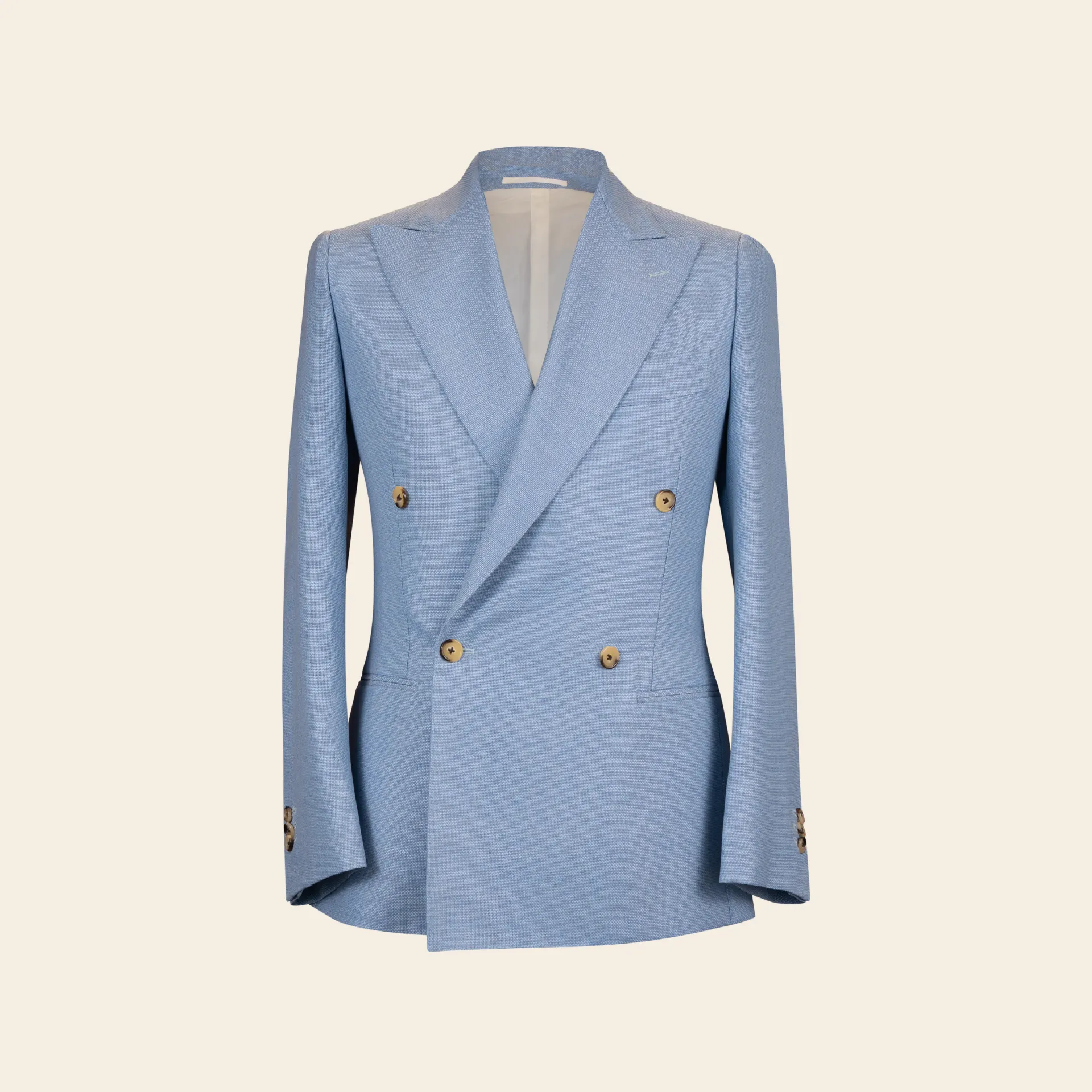 [MS262EL2746] Elba Hopsack Blazer Light Blue (46)