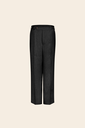 Capri Wool Linen Trouser Black