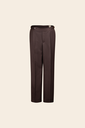 Capri Wool Linen Trouser Cioccolato