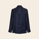 Ryokosha Overshirt Navy Pinstripe