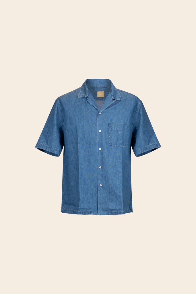 Bowling Denim Shirt Blue