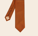 Medaillon Bicolor Printed Tie Coral