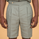 Sora Shorts Pure Linen Salvia