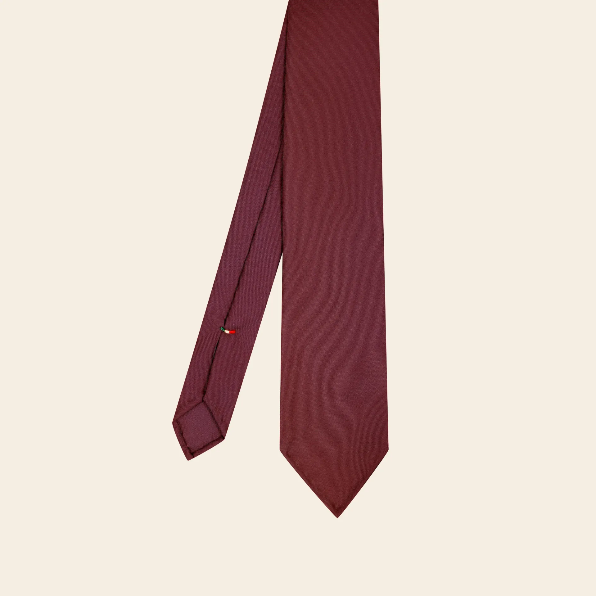 Tie Silk Twill Burgundy