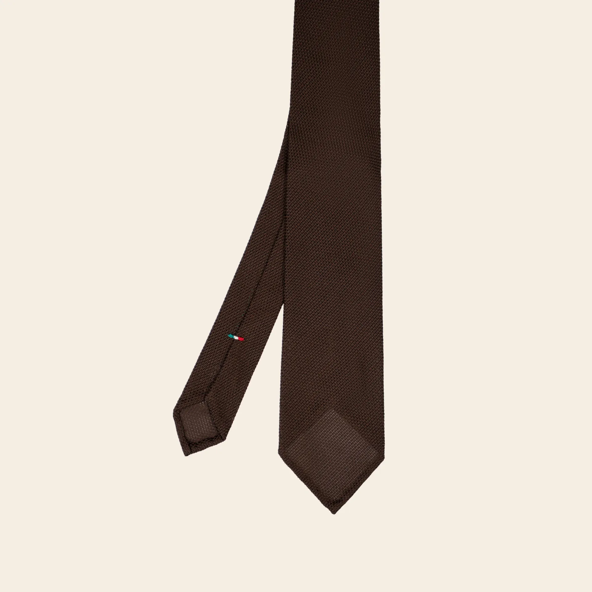 [ME7935] Fine Grenadine Tie Brown